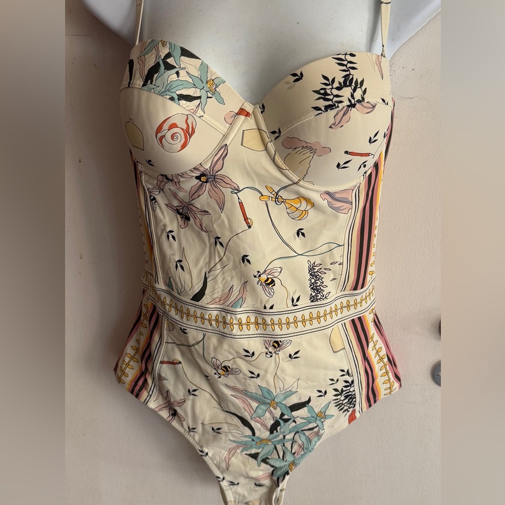 Tory Burch print with cream background